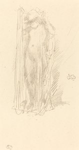 Model Draperen door James Abbott McNeill Whistler