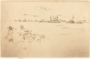 Monitoren, 1887 door James Abbott McNeill Whistler