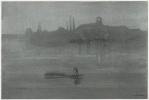 Nocturne door James Abbott McNeill Whistler