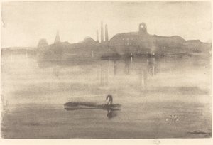 Nocturne door James Abbott McNeill Whistler
