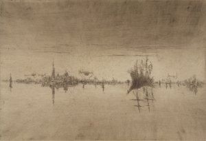 Nocturne, 1879-80 door James Abbott McNeill Whistler
