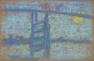 Nocturne: Battersea Bridge door James Abbott McNeill Whistler