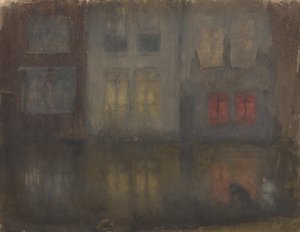 Nocturne: Zwart en Rood, Achterkanaal, Holland, 1882