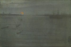 Nocturne: Blauw en Goud - Southampton Water, 1872 door James Abbott McNeill Whistler