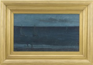 Nocturne: Blauw en Zilver - Bognor, 1871-76 door James Abbott McNeill Whistler