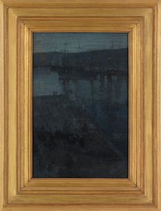 Nocturne in Blauw en Goud: Valparaiso, 1866-ca. 1874 door James Abbott McNeill Whistler