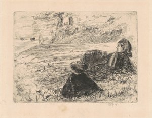 Kindermeisje en kind, 1859 door James Abbott McNeill Whistler