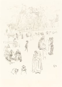 Kindermeisjes: Les Bonnes du Luxembourg, 1894 door James Abbott McNeill Whistler