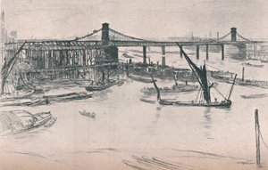 Oude Hungerford Bridge, 1861, 1903