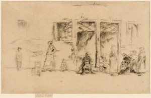 Oude vrouwen, 1879-1880 door James Abbott McNeill Whistler