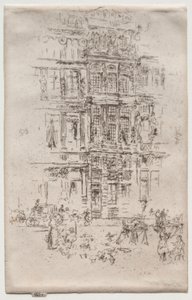 Paleizen, Brussel door James Abbott McNeill Whistler