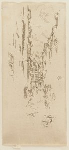 Petite Rue des Bouchers door James Abbott McNeill Whistler