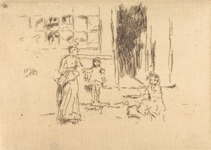 Petticoat Lane, ca. 1886-1888 door James Abbott McNeill Whistler
