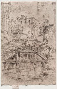 Ponte del Piovan, 1886 door James Abbott McNeill Whistler