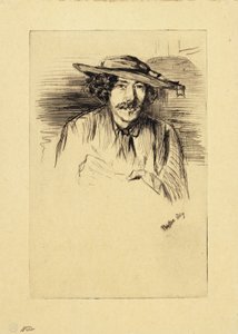 Portret van Whistler, 1859 door James Abbott McNeill Whistler