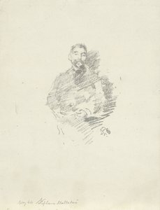 Portret van Stéphane Mallarmé door James Abbott McNeill Whistler