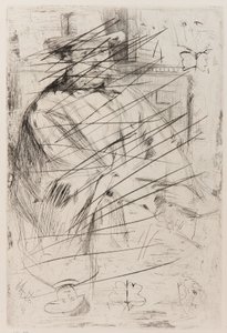 Portret van een man door James Abbott McNeill Whistler