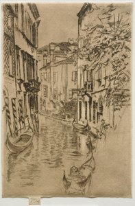 Rustig kanaal door James Abbott McNeill Whistler