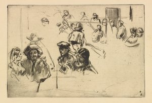 Ratcliffe Highway, 1861 door James Abbott McNeill Whistler