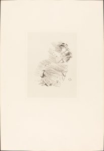 Lezen, 1879-1887 door James Abbott McNeill Whistler