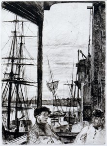 Rotherhithe (of Wapping) door James Abbott McNeill Whistler