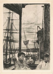 Rotherhithe, 1860 door James Abbott McNeill Whistler
