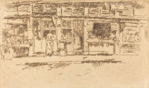 Rue de la Rochefoucault, 1893 door James Abbott McNeill Whistler