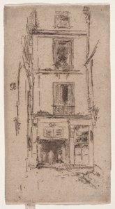Rue des Bons Enfants, Tours door James Abbott McNeill Whistler