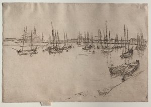 San Giorgio, Venetië door James Abbott McNeill Whistler