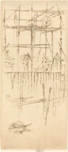 Savoy Steigers, ca. 1887 door James Abbott McNeill Whistler