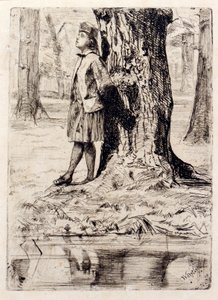 Seymour onder een boom door James Abbott McNeill Whistler