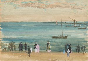 Southend Pier, 1882-1884 door James Abbott McNeill Whistler