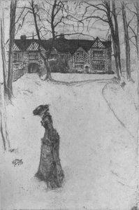Speke Hall, 1870, 1904 door James Abbott McNeill Whistler