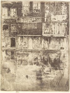 Vierkant Huis, Amsterdam, 1889 door James Abbott McNeill Whistler