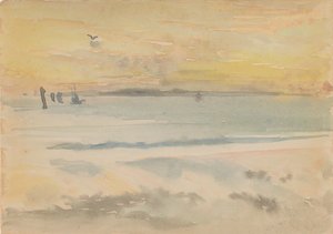 St. Ives: Zonsondergang door James Abbott McNeill Whistler