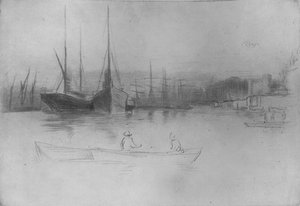 Stoomschepen bij de Toren, 1875, 1904