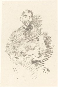 Stéphane Mallarmé, 1892 door James Abbott McNeill Whistler