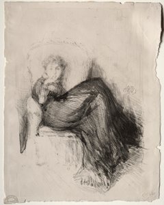 Studie - Maude zittend, 1878