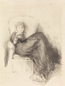 Studie: Maude Zittend, 1878 door James Abbott McNeill Whistler