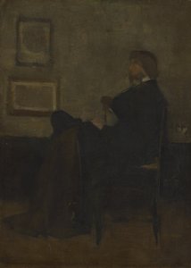 Studie voor Arrangement in Grijs en Zwart, Nr. 2: Portret van Thomas Carlyle door James Abbott McNeill Whistler