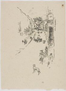 Zondag, Lyme Regis, 1895 door James Abbott McNeill Whistler