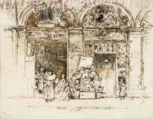 Zonnebloemen, Rue des Beaux-Arts, c.1892-93 door James Abbott McNeill Whistler