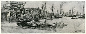 Thames Magazijn, 19e eeuw 1904 door James Abbott McNeill Whistler