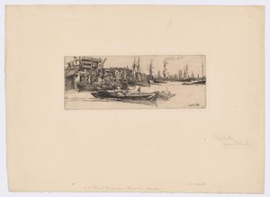 Thames Magazijnen door James Abbott McNeill Whistler
