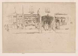 De kapperszaak, Chelsea door James Abbott McNeill Whistler
