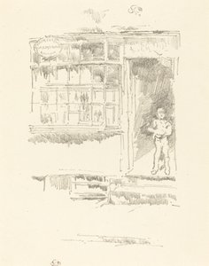 De Kapperszaak in de Mews door James Abbott McNeill Whistler