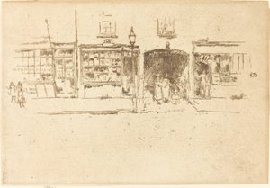 De Kapper, ca. 1886-1888 door James Abbott McNeill Whistler