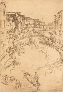 De brug, 1879-1880 door James Abbott McNeill Whistler