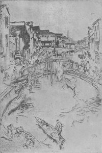 De brug, ca. 1880, 1904 door James Abbott McNeill Whistler