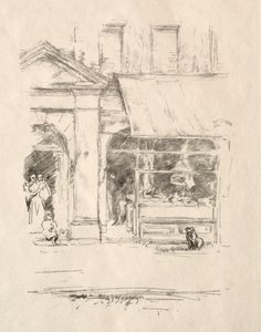De slagershond, 1896 door James Abbott McNeill Whistler